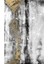 siyah-Beyaz-Gold Abstract Model 001 |çerçeveli Temperli Cam Tablo Tekli Dikey 2