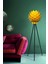 Lotus Metal Ayaklı Yerpuar Anahtarlı Ahşap Modern Tripod Üç Ayaklı Lambader Aydınlatma 4