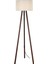 Tripod Krem Başlık ve Kahve Ayaklı Lambader 3