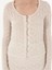Kadın Krem Slim Fit Örme Hırka 50301371-VR071 6