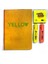 New Notes Iplik Dikişli Sert Kapak Yellow Defter-Fosforlu Kalem(2 Ad.)-Yapışkanlı Not Kağıdı-Set 1 1