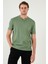 Pamuklu Düğme Detaylı Slim Fit V Yaka 3'lü Paket T Shirt Erkek T Shirt 5902122S3 2