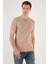 Pamuklu Düğme Detaylı Slim Fit V Yaka 3'lü Paket T Shirt Erkek T Shirt 5902122S3 4