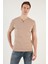 Pamuklu Düğme Detaylı Slim Fit V Yaka 3'lü Paket T Shirt Erkek T Shirt 5902122S3 4