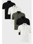 Pamuklu Slim Fit Şerit Detaylı Düğmeli Polo Yaka 5'li Paket T Shirt Erkek T Shirt 5902118S5 1