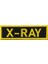 X-Ray Yazılı Radyolog Tıbbi Arması Patch - 10X3 cm 1