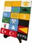 17 Türk Devleti Bayrağı Peç Arma Seti - 25X30 cm 2