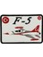 F 5 Savaş Uçağı Nakış Peç Patch - 10x7 Cm 1