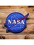 Mavi Zemin Nasa Amblemi Nakış Patch Arma - 10 cm 1