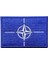 Nato Bayrağı Nakış Peç Patch - 8x5 cm 1