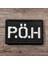 Siyah Zemin Pöh | Polis Özel Harekat Patch Arma - 8x5 cm 1