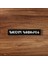 Siyah Zemin Korkmadık Savaştık Yazılı Peç - 12X2 cm 1