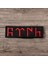 Siyah Zemin Kırmızı Göktürkçe Türk Patch V3 - 10X3 cm 1