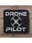 Drone Logolu Pilot Patch Peç Arma - 6x5.5 cm 1