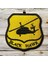 Black Hawk Helicopter Kara Şahin Patch Nakış Peç - 8x8 cm 1