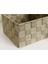 Koyu Bej ve Açık Mavi Polipropilen Çok Amaçlı Sepet 17x17x10,5 cm 3