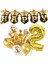 Happy Yazılı Gold Konfetili 2 Yaş Rakam Balon Set 1