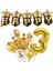Happy Yazılı Gold Konfetili 3 Yaş Rakam Balon Set 1