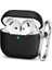 Apple AirPods 4.nesil 2024 Darbelere Dayanıklı Parmak Izi Karşıtı Magsafe Şarj ile Uyumlu Silikon Kılıf (Siyah, Apple AirPods 4.nesil 2024 Silikon) 3