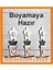 Çocuklar İçin Bahar Çiçekleri Desenli Boyama Saksıları - 3 Parça Set 2