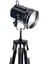 Ahşap Ayarlanabilen Tripod Ayaklı Klasik Köşe Lambası Gofi Krom Kaplama 2