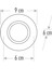 Zambak Dekoratif Cam Spot Yuvarlak Cat CT-6646 2
