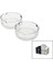 2pcs 10CM Cam - Düz Yuvarlak Küllük 1