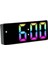 LED Dijital Masa Saati Renkli Termometre Alarm Takvimli Ses Kontrollü 1
