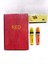 New Notes Iplik Dikişli Sert Kapak Red Defter-Fosforlu Kalem(2 Ad.)-Yapışkanlı Not Kağıdı-Set 4 1
