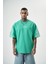 Erkek Far From Basic Baskılı Oversize T-Shirt Yeşil 2