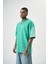Erkek Far From Basic Baskılı Oversize T-Shirt Yeşil 3