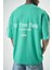 Erkek Far From Basic Baskılı Oversize T-Shirt Yeşil 4