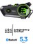 C50 2x Bağlantılı Telsizli Bluetooth Motosiklet Kask Kulaklık Intercom Işıklı Motorsiklet Intercom 1