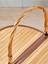 Bambu Oval Piknik Sepeti, Doğa Dostu, Şık ve Dayanıklı Tasarım, Kahverengi 3