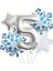 Kartanesi 5 Yaş Rakam Folyo Balon Set 1