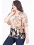 Pelerin Kol Desenli Bluz 34458 2