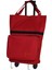 Mine Model 2 Tekerli Su Geçirmez Katlanabilir Teleskobik Kollu Seyahat,alışveriş Çantası- Kırmızı 4