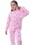 Kız Çocuk Kalp Desenli Uzun Kollu Pijama Takımı 3