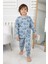 Erkek Çocuk Traktör Desenli Uzun Kollu Pijama Takımı 2