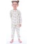 Kız Çocuk Yeşil Çiçek Desenli Uzun Kollu Pijama Takımı 1