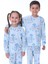 Erkek Çocuk Aslan Kedi Desenli Uzun Kollu Pijama Takımı 3