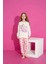 Kız Çocuk Desenli Uzun Kollu Pijama Takımı 1