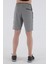 Sportswear Regular Erkek Basic Gri Melanj Şort 21042 2