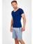 Sportswear Regular Erkek Basic Mavimelanj Şort 18818 4