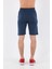 Sportswear Regular Erkek Sisli Mavi Şort 20549 2