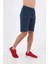 Sportswear Regular Erkek Sisli Mavi Şort 20549 3