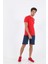 Sportswear Regular Erkek Sisli Mavi Şort 20549 5