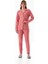 Kalp Desenli Gömlek Yaka Süet Pijama Takımı 1