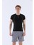 SlimFit Erkek Bisiklet Yaka Kısa Kol Siyah T-shirt 821070 1