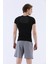 SlimFit Erkek Bisiklet Yaka Kısa Kol Siyah T-shirt 821070 2